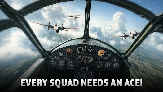 Screenshot 4 for Wings of Heroes Plane Games Mod APK Infinite Mod Menu 2.1.6