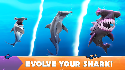 Screenshot 3 for Hungry Shark Evolution MOD APK (Unlimited Money Gems Coins) 11.1.1
