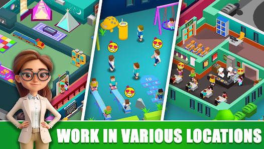 Screenshot 3 for Idle Daycare Tycoon Rich Me Mod APK Unlimited money Mod Menu 7.2.5