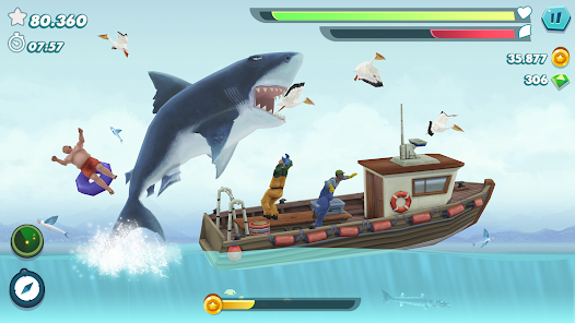 Screenshot 5 for Hungry Shark Evolution MOD APK (Unlimited Money Gems Coins) 11.1.1