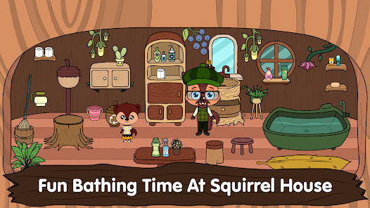 Screenshot 4 for Animal Town My Squirrel Home Mod APK Paid for free Unlocked 3.4.7