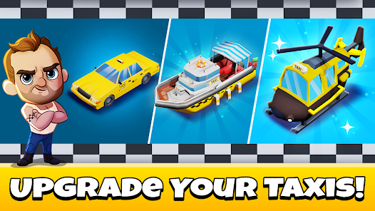 Screenshot 2 for Idle Taxi Tycoon Mod APK Remove ads 1.22.0