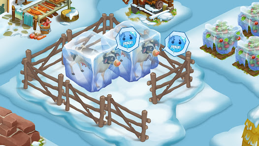 Screenshot 1 for Frozen Farm Island Adventure Mod APK Unlimited money Mod Menu 2.1.16