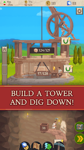 Screenshot 1 for Idle Tower Miner Idle Games Mod APK Unlimited money 2.48
