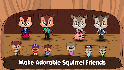 Screenshot 3 for Animal Town My Squirrel Home Mod APK Paid for free Unlocked 3.4.7