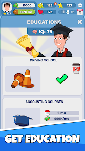 Screenshot 3 for Idle Guy Life Simulator games Mod APK Unlimited Money 1.10.2.512