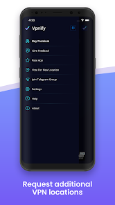 Screenshot 6 for Vpnify Unlimited VPN Proxy MOD APK (Premium Unlocked No ads) 2.1.7
