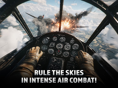 Screenshot 6 for Wings of Heroes Plane Games Mod APK Infinite Mod Menu 2.1.6