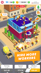 Screenshot 3 for Idle Construction 3D Mod APK Unlimited money 2.32