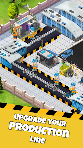 Screenshot 4 for Idle Car Factory Car Builder Mod APK Unlimited money 15.0.7