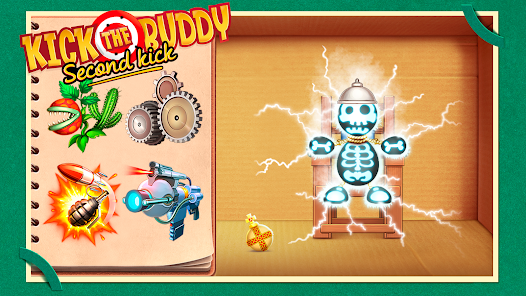 Screenshot 3 for Kick the Buddy Second Kick MOD APK (VIP Unlocked all Weapons) 1.14.1506