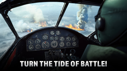 Screenshot 5 for Wings of Heroes Plane Games Mod APK Infinite Mod Menu 2.1.6