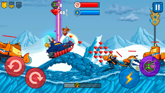 Screenshot 8 for Car Eats Car 3 Hill Climb Race Mod APK Unlocked Full 3.9.961