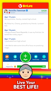 Screenshot 6 for BitLife Simulator MOD APK (Bitizenship Unlocked Unlimited Money) 3.18.3