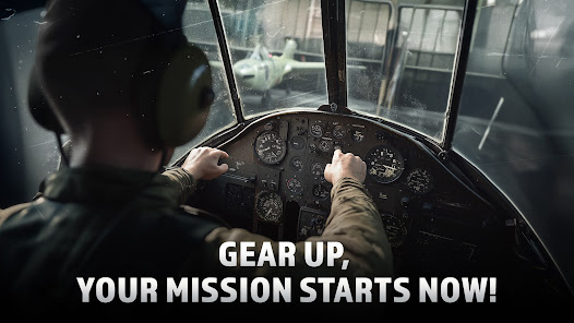 Screenshot 2 for Wings of Heroes Plane Games Mod APK Infinite Mod Menu 2.1.6