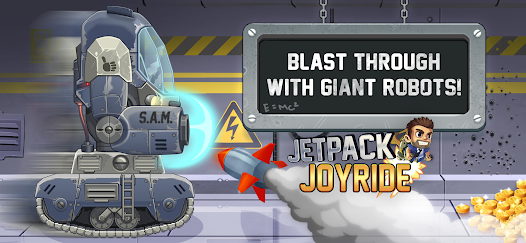 Jetpack Joyride MOD APK (Unlimited Money Gems Coins) 1.92.1 Screenshot