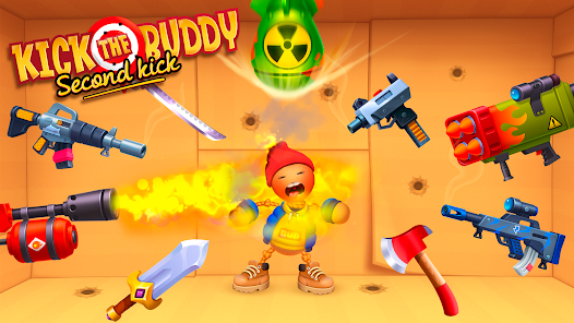 Screenshot 5 for Kick the Buddy Second Kick MOD APK (VIP Unlocked all Weapons) 1.14.1506