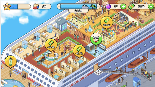 Screenshot 5 for My Cruise MOD APK (Unlimited Money Gems Diamonds) 1.4.17