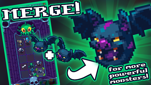 Screenshot 1 for NecroMerger Idle Merge Game Mod APK Unlimited money Mod Menu 1.73