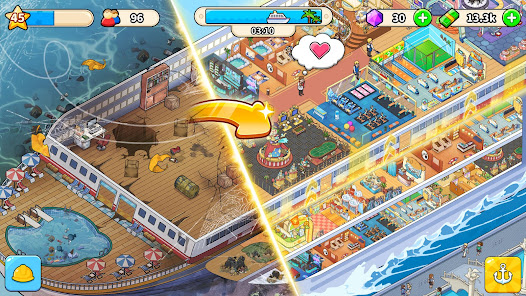 Screenshot 4 for My Cruise MOD APK (Unlimited Money Gems Diamonds) 1.4.17
