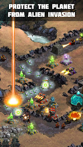 Screenshot 1 for Ancient Planet Tower Defense Mod APK Remove ads Mod speed 1.2.155