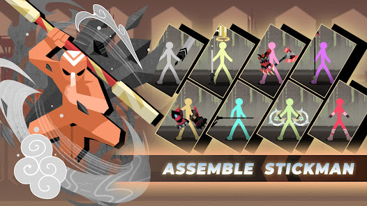Screenshot 2 for Stickman vs Monster Idle RPG Mod APK Unlimited money God Mode High Damage 2.0.14